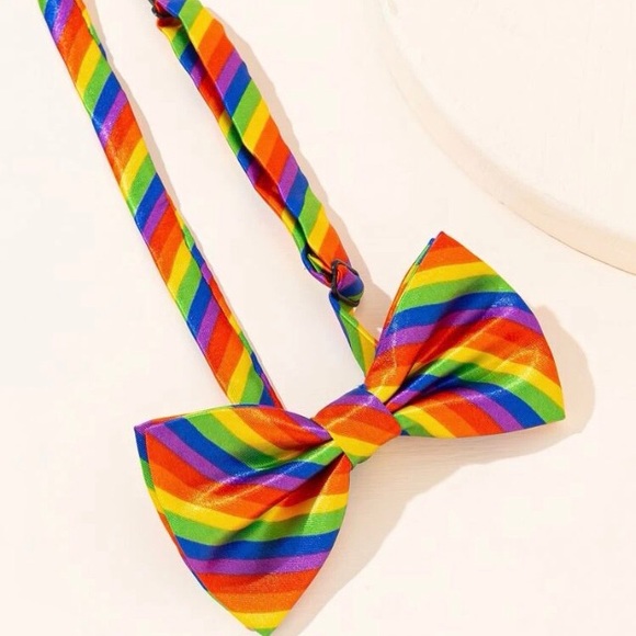 🏳️‍🌈 LGBTQ+ Rainbow Unisex BowTie NWT - Picture 3 of 4